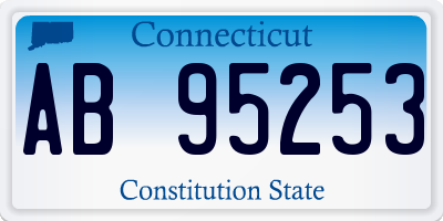 CT license plate AB95253