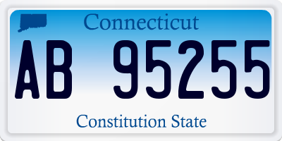 CT license plate AB95255