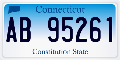 CT license plate AB95261