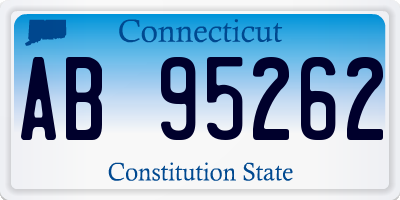 CT license plate AB95262