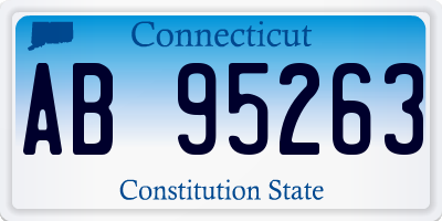 CT license plate AB95263