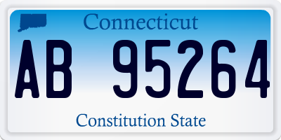 CT license plate AB95264