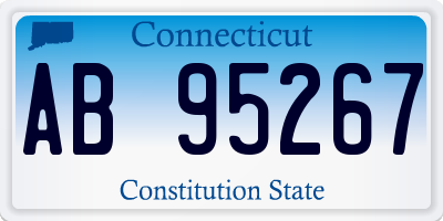 CT license plate AB95267