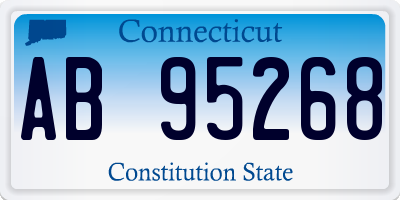 CT license plate AB95268