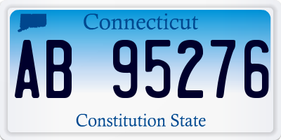 CT license plate AB95276