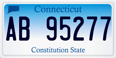 CT license plate AB95277