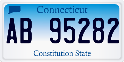 CT license plate AB95282