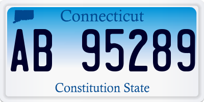 CT license plate AB95289