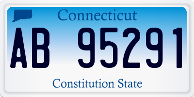 CT license plate AB95291