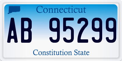 CT license plate AB95299