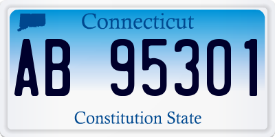 CT license plate AB95301