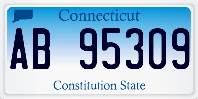 CT license plate AB95309