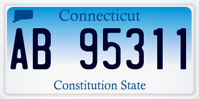 CT license plate AB95311