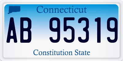 CT license plate AB95319