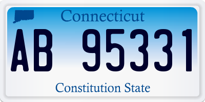 CT license plate AB95331