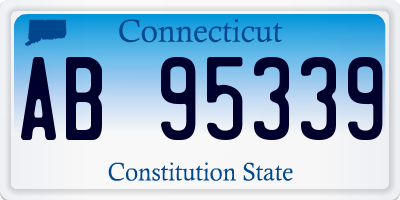 CT license plate AB95339