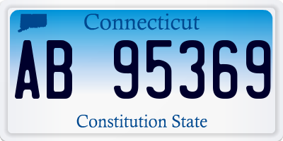 CT license plate AB95369