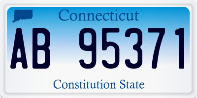 CT license plate AB95371