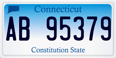 CT license plate AB95379