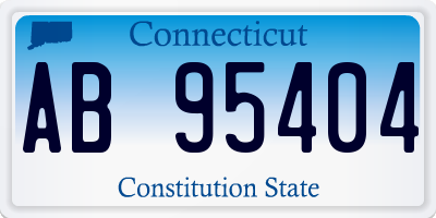 CT license plate AB95404