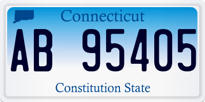 CT license plate AB95405