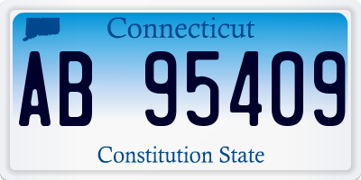 CT license plate AB95409