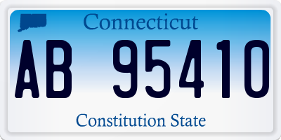 CT license plate AB95410