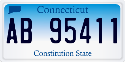 CT license plate AB95411