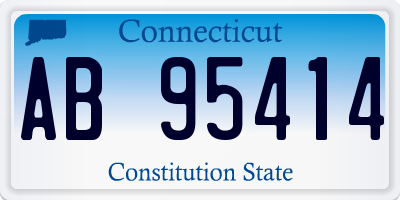 CT license plate AB95414