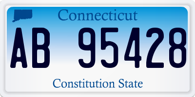 CT license plate AB95428