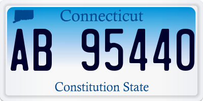 CT license plate AB95440