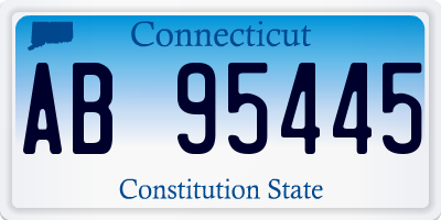 CT license plate AB95445