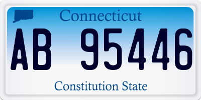 CT license plate AB95446