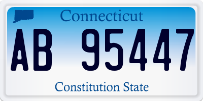 CT license plate AB95447