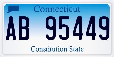 CT license plate AB95449