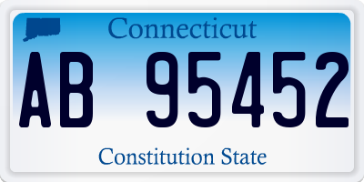 CT license plate AB95452