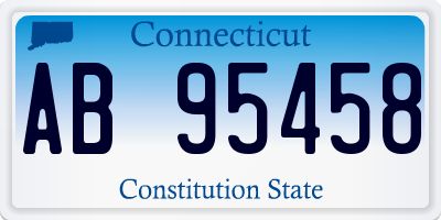 CT license plate AB95458