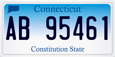 CT license plate AB95461