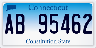CT license plate AB95462