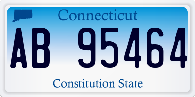 CT license plate AB95464