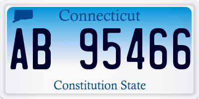 CT license plate AB95466