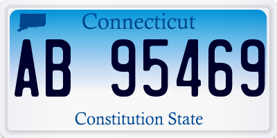 CT license plate AB95469