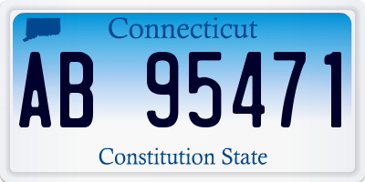 CT license plate AB95471