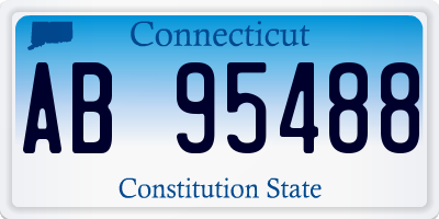 CT license plate AB95488