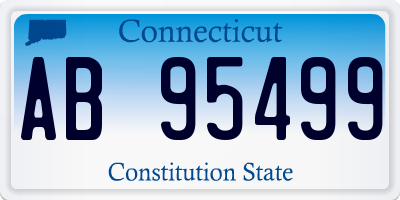 CT license plate AB95499