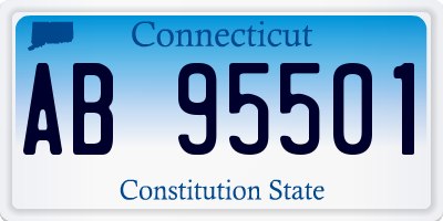 CT license plate AB95501