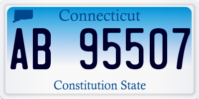 CT license plate AB95507