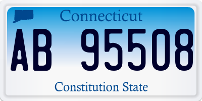 CT license plate AB95508