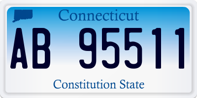 CT license plate AB95511