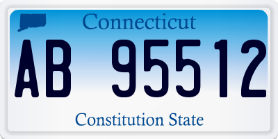 CT license plate AB95512